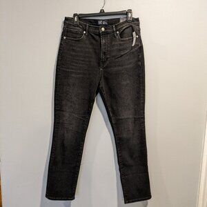 NWT Gap black denim jeans soft vintage slim stretch size `10/30